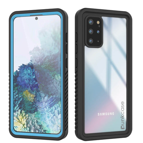 Galaxy S20+ Plus Water/Shock/Snow/dirt proof [Extreme Series] Slim Case [Light Blue] (Color in image: Light blue)