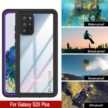 Load image into Gallery viewer, Galaxy S20+ Plus Water/Shockproof [Extreme Series] Slim Screen Protector Case [Purple] (Color in image: Teal)

