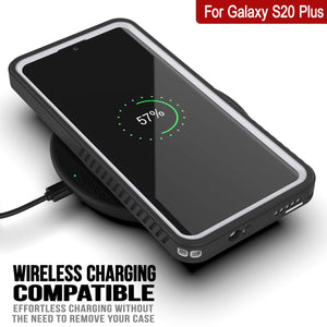 Galaxy S20+ Plus Water/Shock/Snow/dirt proof [Extreme Series] Punkcase Slim Case [White] (Color in image: Black)
