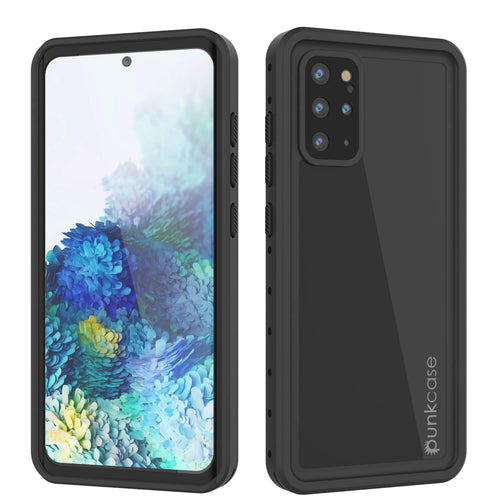 Galaxy S20+ Plus Waterproof Case PunkCase StudStar Black Thin 6.6ft Underwater IP68 Shock/Snow Proof (Color in image: black)