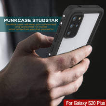 Load image into Gallery viewer, Galaxy S20+ Plus Waterproof Case, Punkcase StudStar White Thin 6.6ft Underwater IP68 Shock/Snow Proof (Color in image: black)
