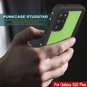 Galaxy S20+ Plus Waterproof Case PunkCase StudStar Light Green Thin 6.6ft Underwater IP68 ShockProof (Color in image: white)
