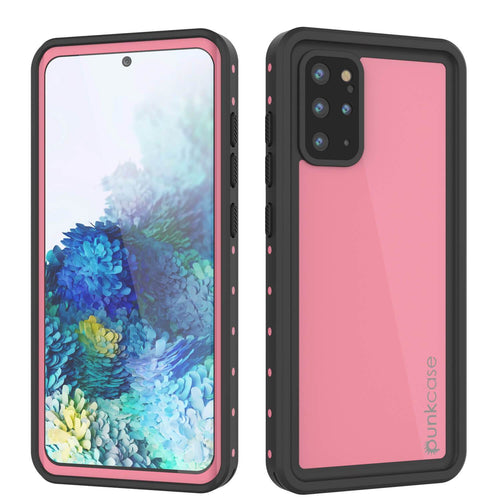 Galaxy S20+ Plus Waterproof Case PunkCase StudStar Pink Thin 6.6ft Underwater IP68 Shock/Snow Proof (Color in image: pink)