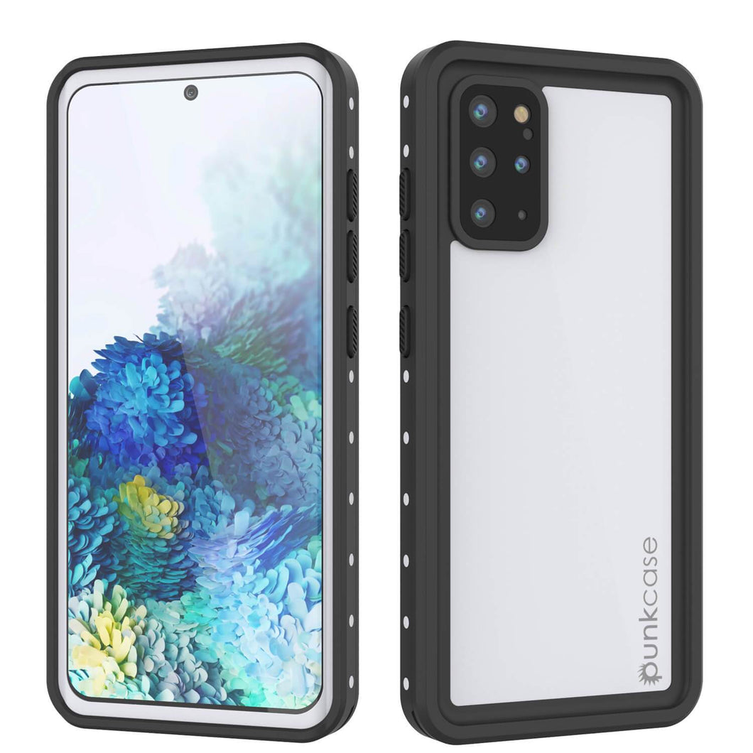 Galaxy S20+ Plus Waterproof Case, Punkcase StudStar White Thin 6.6ft Underwater IP68 Shock/Snow Proof (Color in image: white)