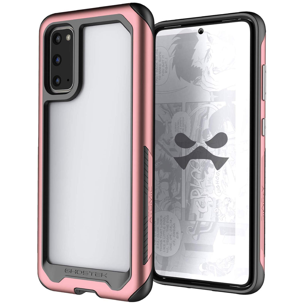 Galaxy S20 Military Grade Aluminum Case | Atomic Slim Series [Pink] (Color in image: Pink)