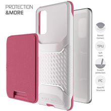 Cargar imagen en el visor de la galería, Galaxy S20 Wallet Case | Exec Series [Pink] (Color in image: Grey)
