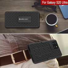 Load image into Gallery viewer, Punkcase Galaxy S20 Ultra Case With Screen Protector, Holster Belt Clip [Black] 
