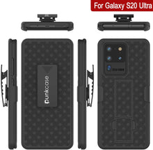 Load image into Gallery viewer, Punkcase Galaxy S20 Ultra Case With Screen Protector, Holster Belt Clip [Black] 
