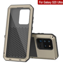 Load image into Gallery viewer, Galaxy S20 Ultra Metal Case, Heavy Duty Military Grade Rugged Armor Cover [Gold] (Color in image: Red)
