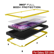 Load image into Gallery viewer, Galaxy S20 Ultra Metal Case, Heavy Duty Military Grade Rugged Armor Cover [White] (Color in image: Gold)
