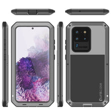 Load image into Gallery viewer, Galaxy S20 Ultra Metal Case, Heavy Duty Military Grade Rugged Armor Cover [Silver] 
