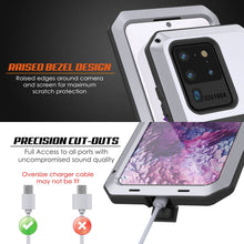 Load image into Gallery viewer, Galaxy S20 Ultra Metal Case, Heavy Duty Military Grade Rugged Armor Cover [White] (Color in image: Silver)
