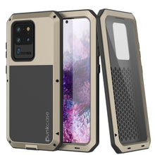 Load image into Gallery viewer, Galaxy S20 Ultra Metal Case, Heavy Duty Military Grade Rugged Armor Cover [Gold] (Color in image: Gold)
