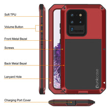 Load image into Gallery viewer, Galaxy S20 Ultra Metal Case, Heavy Duty Military Grade Rugged Armor Cover [Red] (Color in image: Gold)
