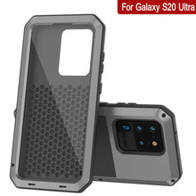 Load image into Gallery viewer, Galaxy S20 Ultra Metal Case, Heavy Duty Military Grade Rugged Armor Cover [Silver] (Color in image: Red)
