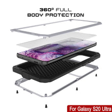 Load image into Gallery viewer, Galaxy S20 Ultra Metal Case, Heavy Duty Military Grade Rugged Armor Cover [White] (Color in image: Neon)
