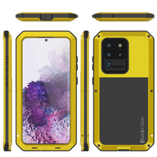 Load image into Gallery viewer, Galaxy S20 Ultra Metal Case, Heavy Duty Military Grade Rugged Armor Cover [Neon] 

