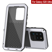 Load image into Gallery viewer, Galaxy S20 Ultra Metal Case, Heavy Duty Military Grade Rugged Armor Cover [White] 
