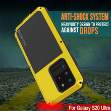 Load image into Gallery viewer, Galaxy S20 Ultra Metal Case, Heavy Duty Military Grade Rugged Armor Cover [Neon] (Color in image: Black)
