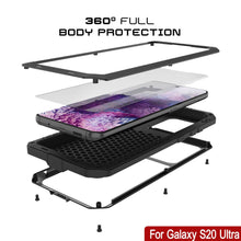Load image into Gallery viewer, Galaxy S20 Ultra Metal Case, Heavy Duty Military Grade Rugged Armor Cover [Black] (Color in image: Neon)
