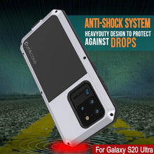 Load image into Gallery viewer, Galaxy S20 Ultra Metal Case, Heavy Duty Military Grade Rugged Armor Cover [White] (Color in image: Black)
