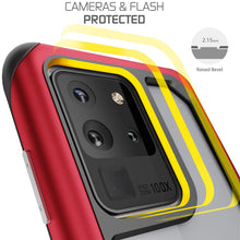 Load image into Gallery viewer, Galaxy S20 Ultra Military Grade Aluminum Case | Atomic Slim Series [Red] (Color in image: Black)
