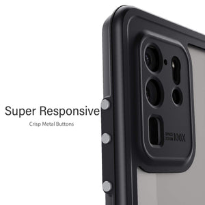 Galaxy S20 Ultra Rugged Waterproof Case | Nautical Series [Clear] (Color in image: Black)