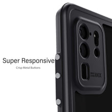 Load image into Gallery viewer, Galaxy S20 Ultra Rugged Waterproof Case | Nautical Series [Black] (Color in image: Clear)

