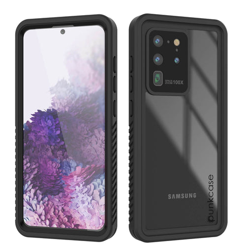 Galaxy S20 Ultra Water/Shockproof [Extreme Series] With Screen Protector Case [Black] (Color in image: Black)