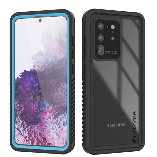 Galaxy S20 Ultra Water/Shock/Snow/dirt proof [Extreme Series] Slim Case [Light Blue] (Color in image: Light blue)