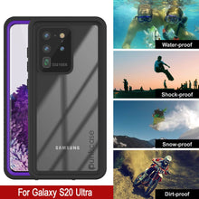 Load image into Gallery viewer, Galaxy S20 Ultra Water/Shockproof [Extreme Series] Slim Screen Protector Case [Purple] (Color in image: Teal)
