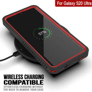 Galaxy S20 Ultra Water/Shock/Snowproof [Extreme Series] Slim Screen Protector Case [Red] (Color in image: Light blue)