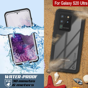 Galaxy S20 Ultra Water/Shock/Snow/dirt proof [Extreme Series] Punkcase Slim Case [White] (Color in image: Light Green)