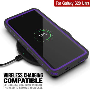 Galaxy S20 Ultra Waterproof Case PunkCase StudStar Purple Thin 6.6ft Underwater IP68 Shock/Snow Proof (Color in image: teal)
