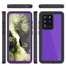 Load image into Gallery viewer, Galaxy S20 Ultra Waterproof Case PunkCase StudStar Purple Thin 6.6ft Underwater IP68 Shock/Snow Proof (Color in image: black)
