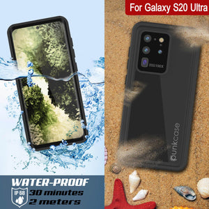 Galaxy S20 Ultra Waterproof Case PunkCase StudStar Purple Thin 6.6ft Underwater IP68 Shock/Snow Proof (Color in image: light blue)
