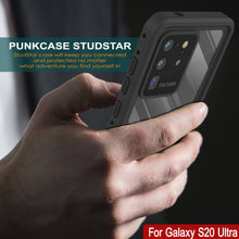Cargar imagen en el visor de la galería, Galaxy S20 Ultra Waterproof Case PunkCase StudStar Clear Thin 6.6ft Underwater IP68 Shock/Snow Proof (Color in image: purple)
