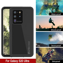 Cargar imagen en el visor de la galería, Galaxy S20 Ultra Waterproof Case PunkCase StudStar Black Thin 6.6ft Underwater IP68 Shock/Snow Proof (Color in image: light green)
