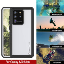 Cargar imagen en el visor de la galería, Galaxy S20 Ultra Waterproof Case, Punkcase StudStar White Thin 6.6ft Underwater IP68 Shock/Snow Proof (Color in image: light green)
