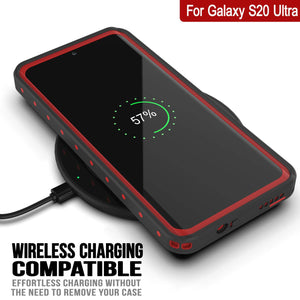 Galaxy S20 Ultra Waterproof Case PunkCase StudStar Red Thin 6.6ft Underwater IP68 Shock/Snow Proof (Color in image: teal)