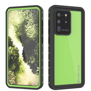 Galaxy S20 Ultra Waterproof Case PunkCase StudStar Light Green Thin 6.6ft Underwater IP68 ShockProof (Color in image: light green)