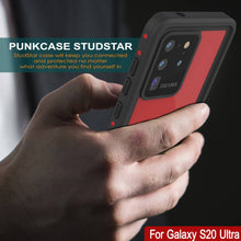 Cargar imagen en el visor de la galería, Galaxy S20 Ultra Waterproof Case PunkCase StudStar Red Thin 6.6ft Underwater IP68 Shock/Snow Proof (Color in image: white)
