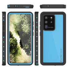 Cargar imagen en el visor de la galería, Galaxy S20 Ultra Waterproof Case PunkCase StudStar Light Blue Thin 6.6ft Underwater IP68 ShockProof (Color in image: purple)
