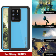 Cargar imagen en el visor de la galería, Galaxy S20 Ultra Waterproof Case PunkCase StudStar Light Blue Thin 6.6ft Underwater IP68 ShockProof (Color in image: light green)
