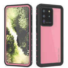 Cargar imagen en el visor de la galería, Galaxy S20 Ultra Waterproof Case PunkCase StudStar Pink Thin 6.6ft Underwater IP68 Shock/Snow Proof (Color in image: pink)
