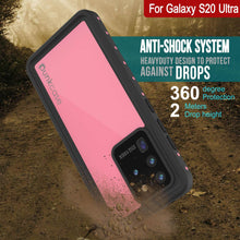 Cargar imagen en el visor de la galería, Galaxy S20 Ultra Waterproof Case PunkCase StudStar Pink Thin 6.6ft Underwater IP68 Shock/Snow Proof (Color in image: black)
