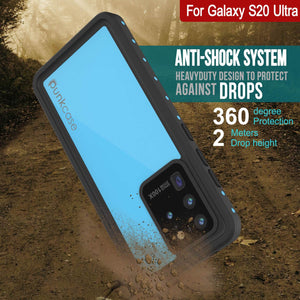Galaxy S20 Ultra Waterproof Case PunkCase StudStar Light Blue Thin 6.6ft Underwater IP68 ShockProof (Color in image: pink)