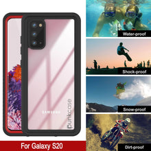 Cargar imagen en el visor de la galería, Galaxy S20 Water/Shock/Snowproof [Extreme Series] Slim Screen Protector Case [Red] (Color in image: Pink)
