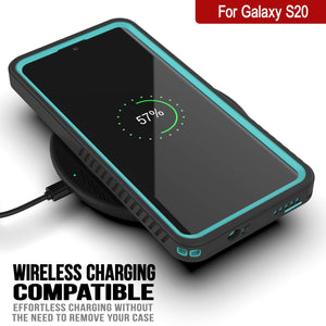 Galaxy S20 Water/Shock/Snowproof [Extreme Series]  Screen Protector Case [Teal] (Color in image: Purple)
