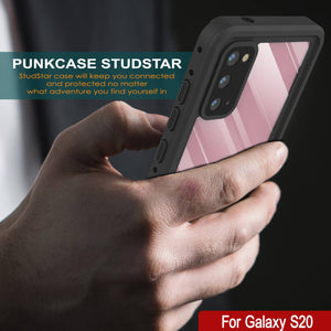 Galaxy S20 Waterproof Case PunkCase StudStar Clear Thin 6.6ft Underwater IP68 Shock/Snow Proof (Color in image: purple)